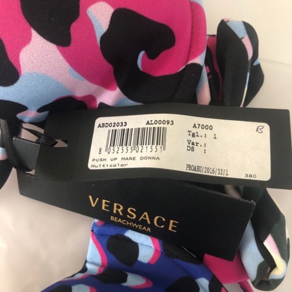 NEW Versace Underwire Cup Mare Donna Bikini Top - Picture 7 of 8